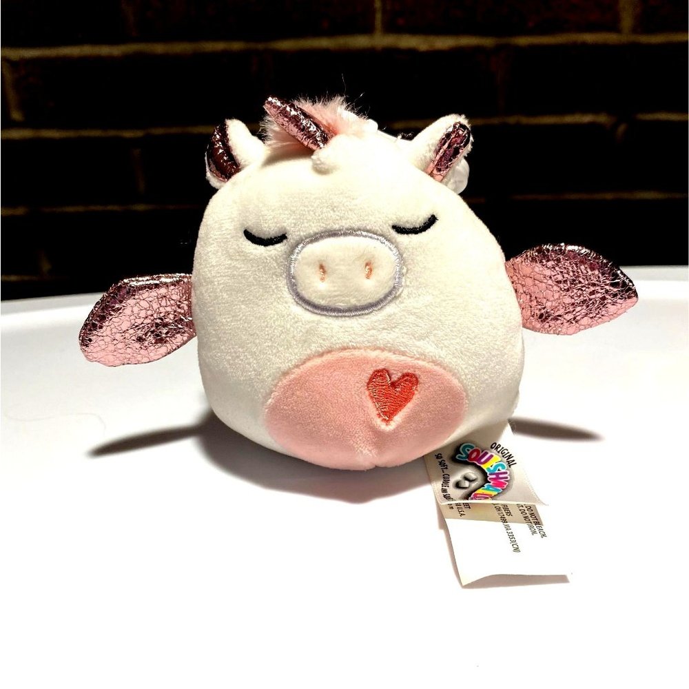 Squishmallow - Raquel the Pegasus 3.5" Keychain Clip no tags